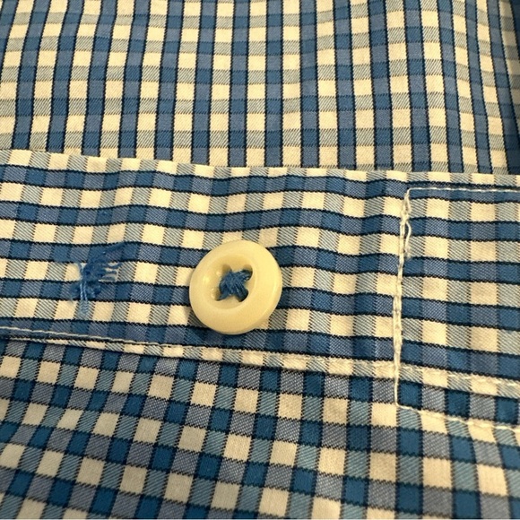 Peter Millar Seaside Finish Men’s Large Button Down Long Sleeve Shirt Blue - Picture 11 of 13